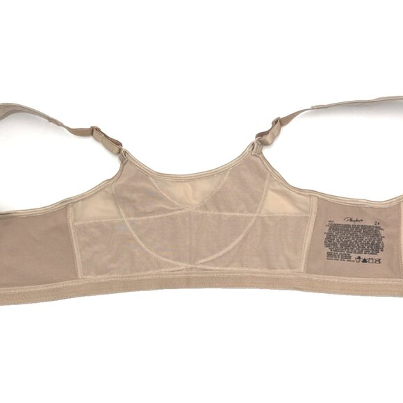Playtex 18hr Wirefree Bra 38B Nude PowerSupport Front Close Smoothing E525 - Picture 6 of 15